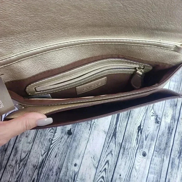 Chico's Gold Crossbody/Wristlet  - Picture 4 of 4